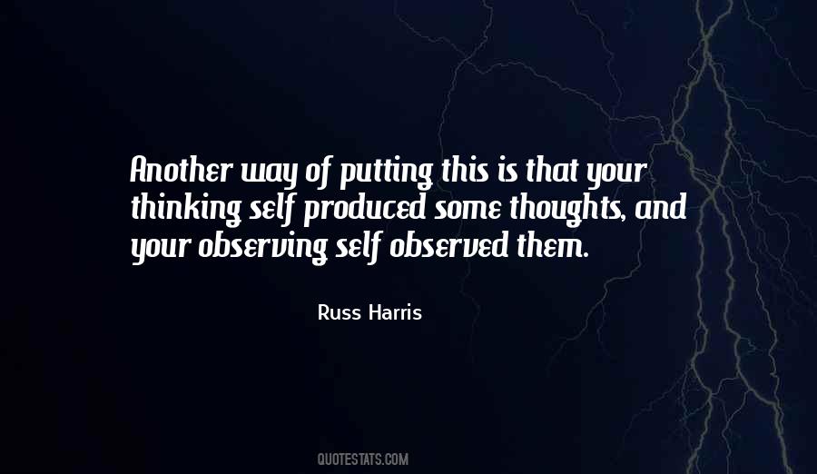 Quotes About Observing Self #871287