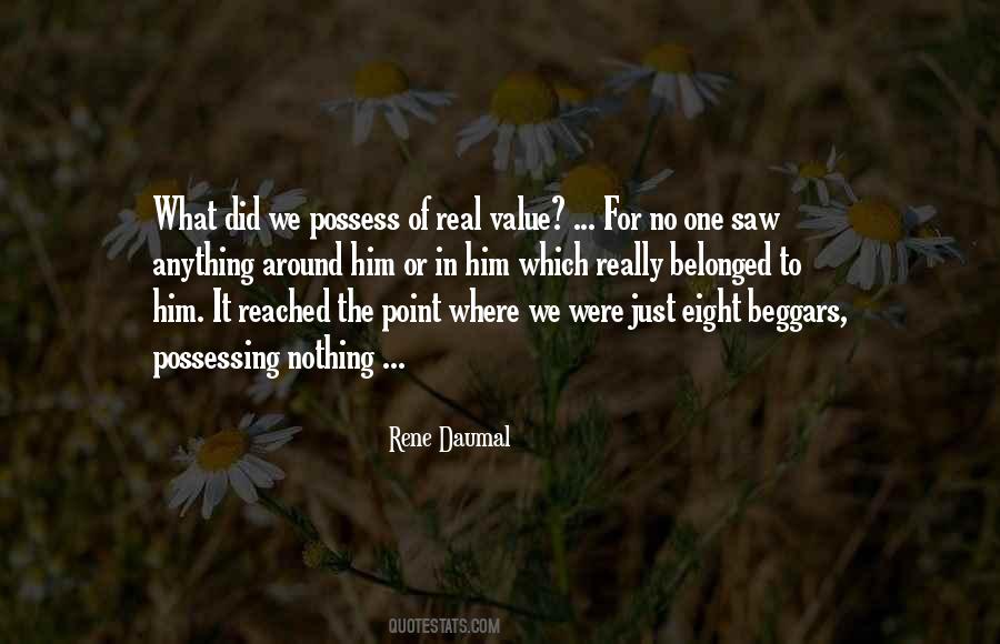 Possess Nothing Quotes #1341864