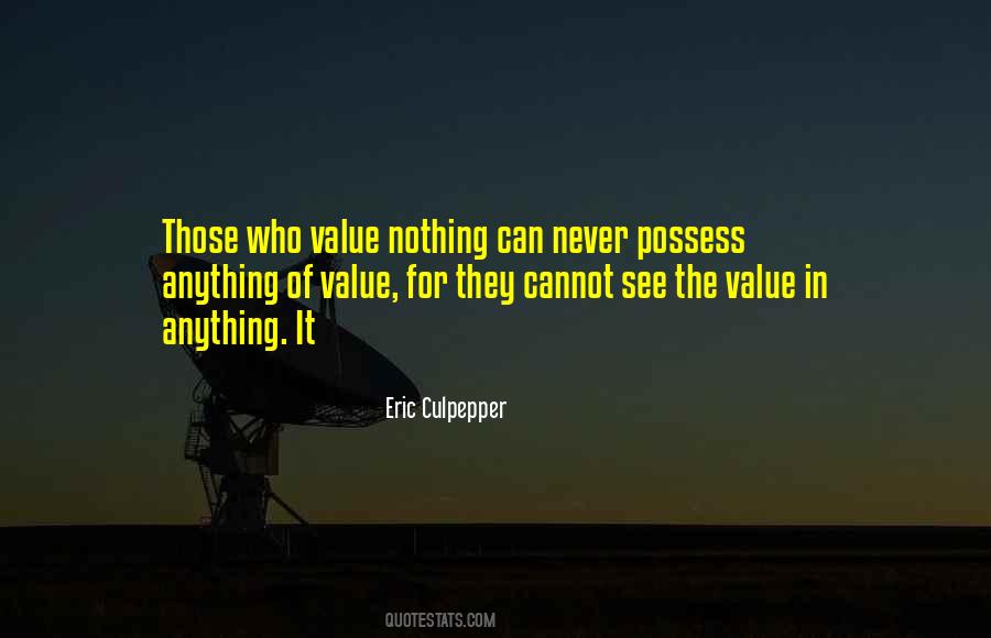 Possess Nothing Quotes #1718085