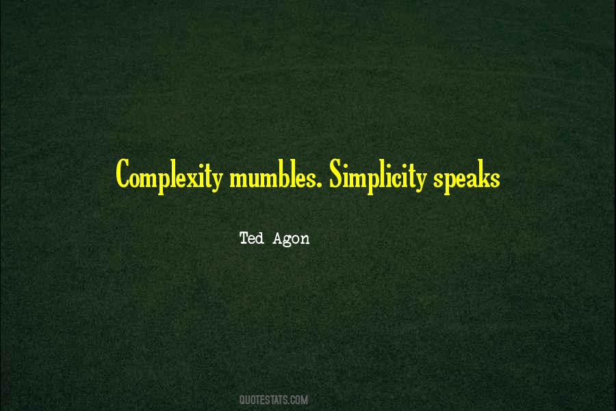Complexity Thinking Quotes #1699383