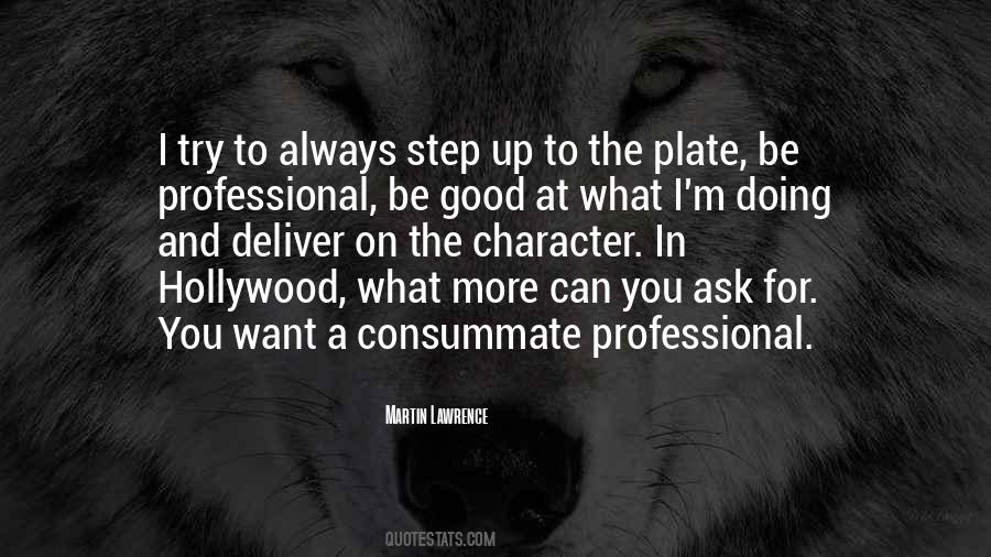 Consummate Professional Quotes #1799990