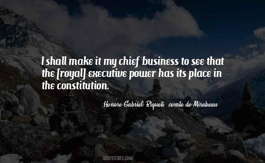 Quotes About Executive Power #583495