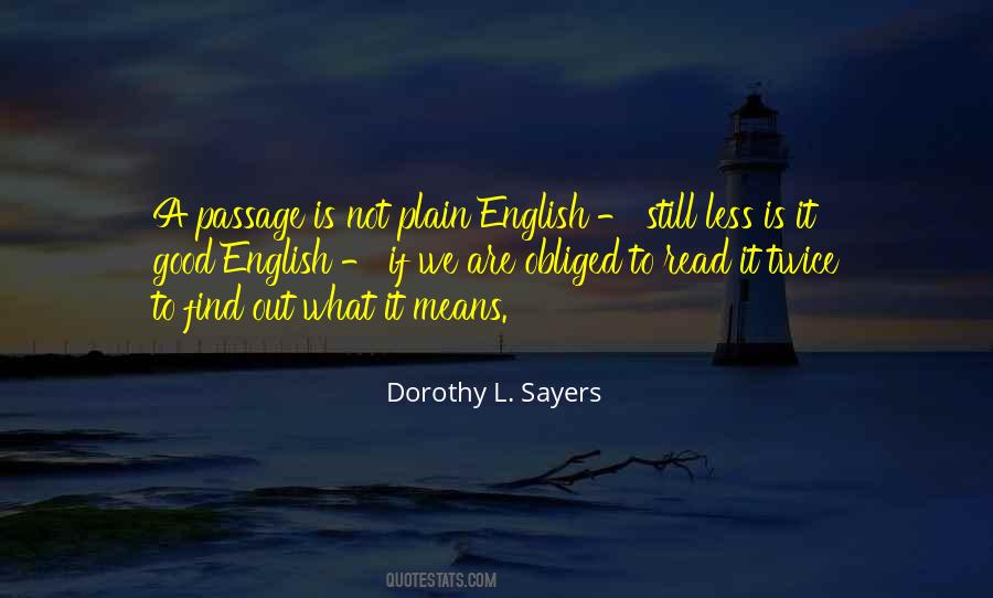 Quotes About Plain English #484352