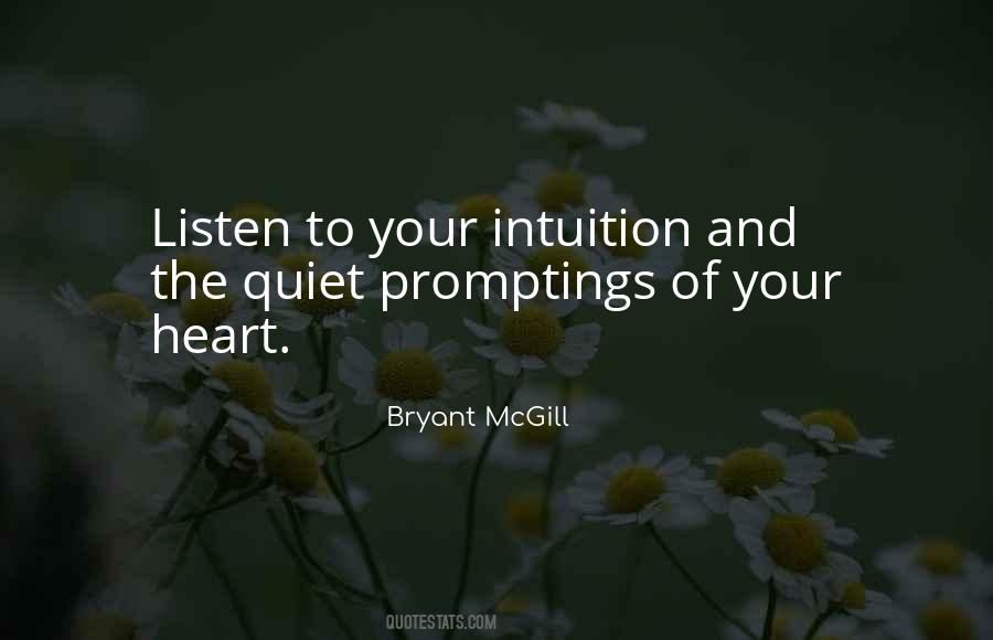 Heart Intuition Quotes #405536