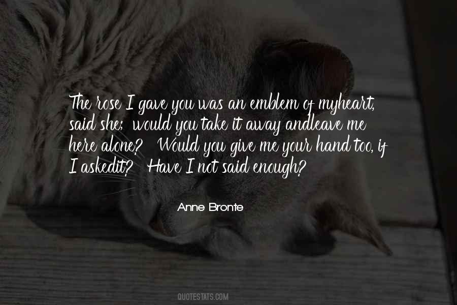 Quotes About Love Bronte #865274