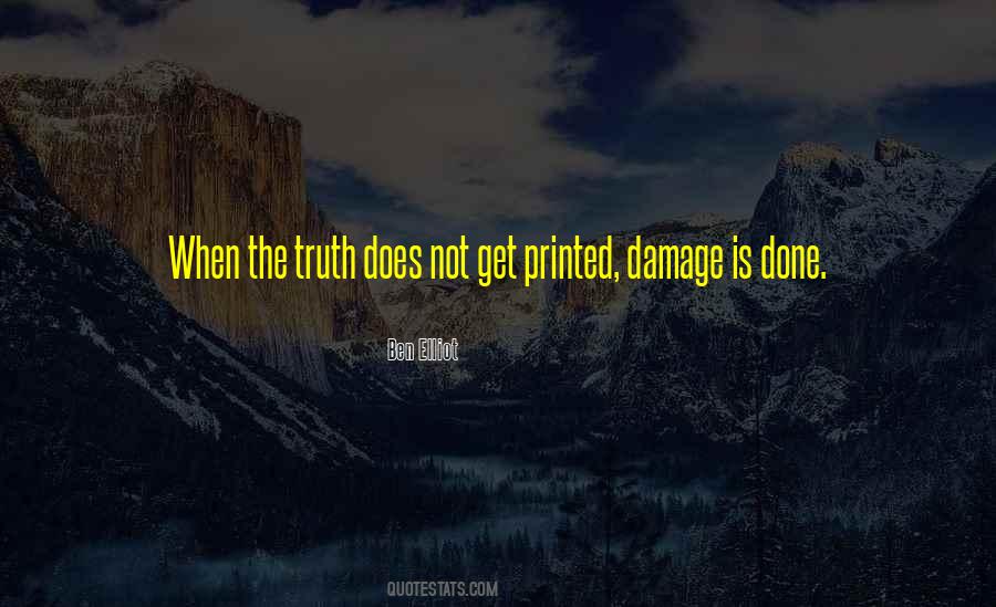 Damage Is Done Quotes #1217946