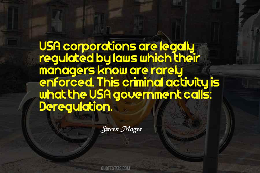Quotes About Deregulation #16365