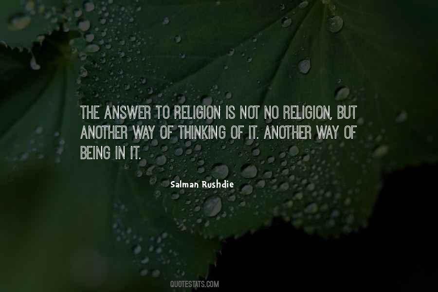 No Religion Quotes #309191