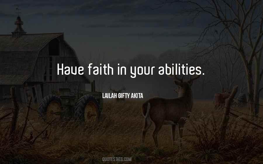 Quotes About Faith In Yourself #564286