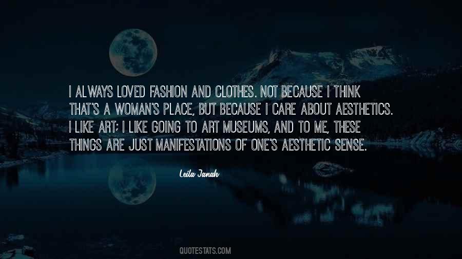 Aesthetic Sense Quotes #1721472