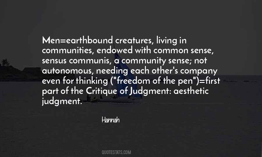 Aesthetic Sense Quotes #53120