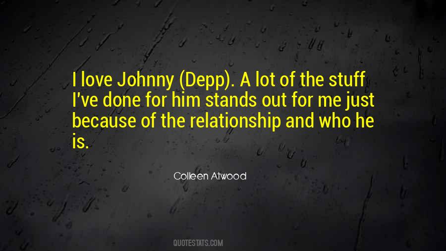 Quotes About Love Johnny Depp #168961