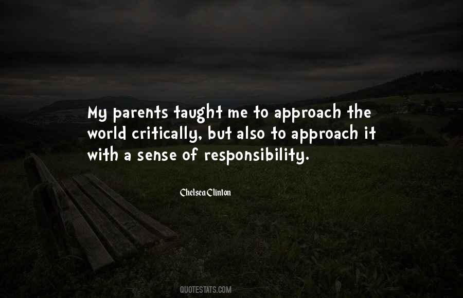 Quotes About Sense Of Responsibility #1214487