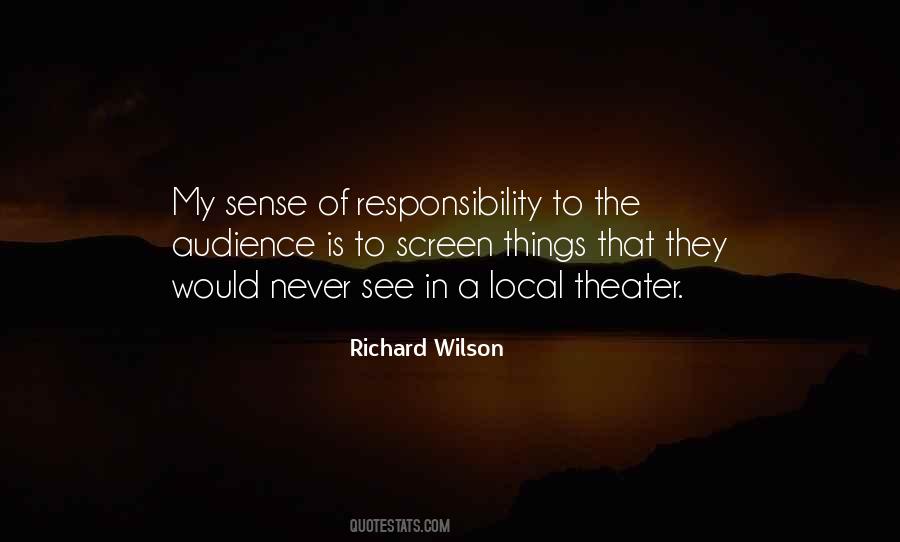Quotes About Sense Of Responsibility #1566343
