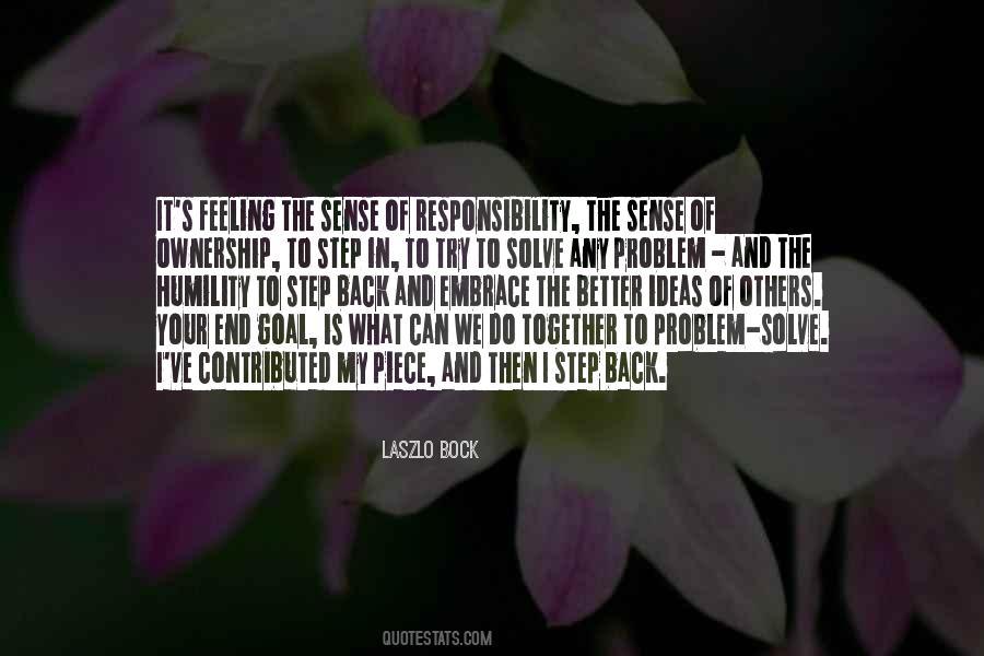 Quotes About Sense Of Responsibility #214079