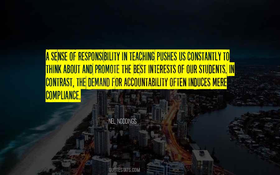 Quotes About Sense Of Responsibility #75228