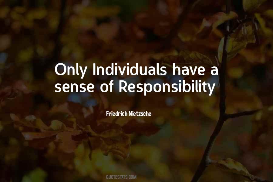 Quotes About Sense Of Responsibility #984599