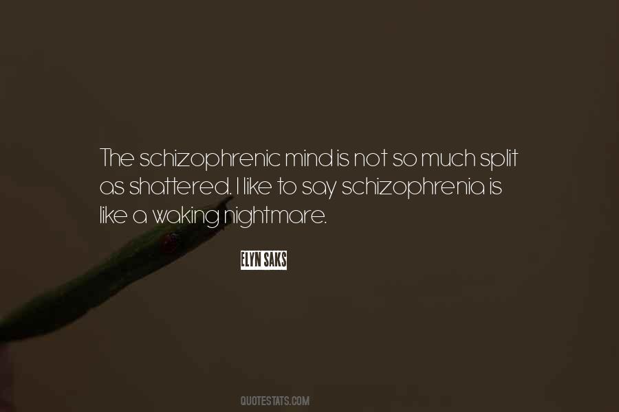 Quotes About Schizophrenia #988863