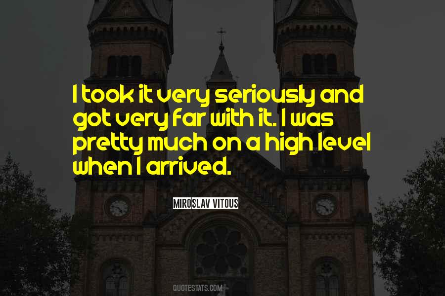 Quotes About High Level #1138688