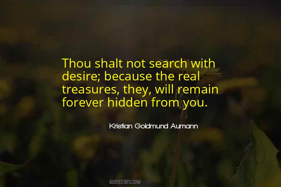 Quotes About Hidden Treasures #1574300