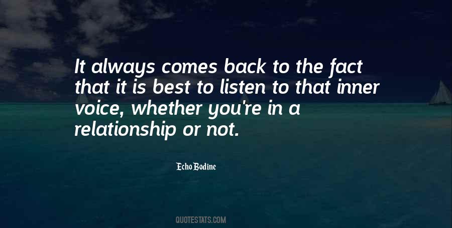 Quotes About Inner Voice #108314 Quotes About Inner Voice #108314
