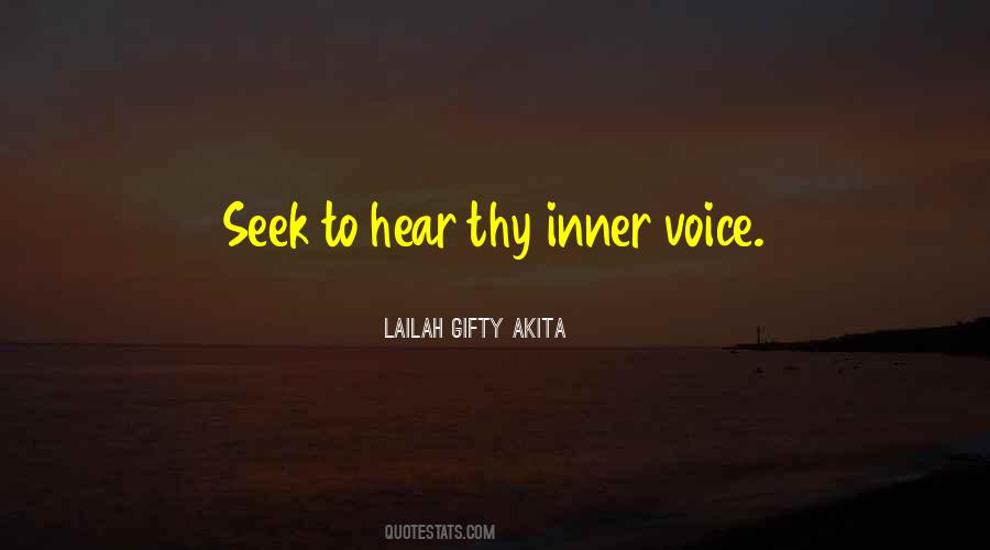 Quotes About Inner Voice #1238983