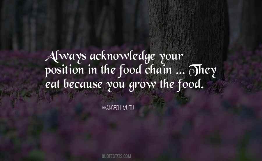Quotes About Food Chain #433087