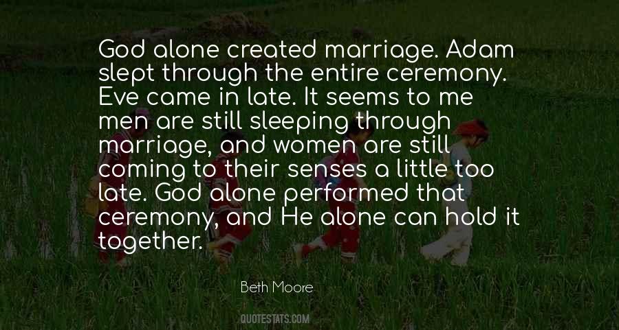 Quotes About Not Sleeping Alone #1553475