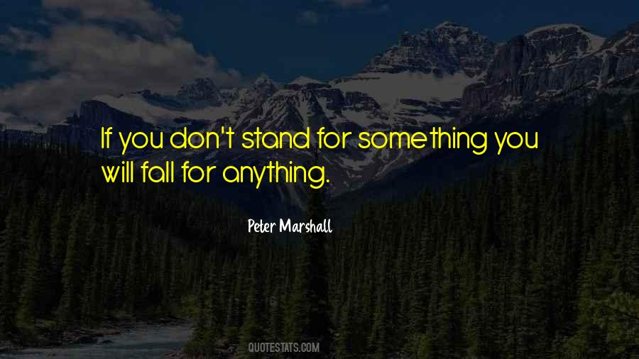 Quotes About Stand For Something #1775537