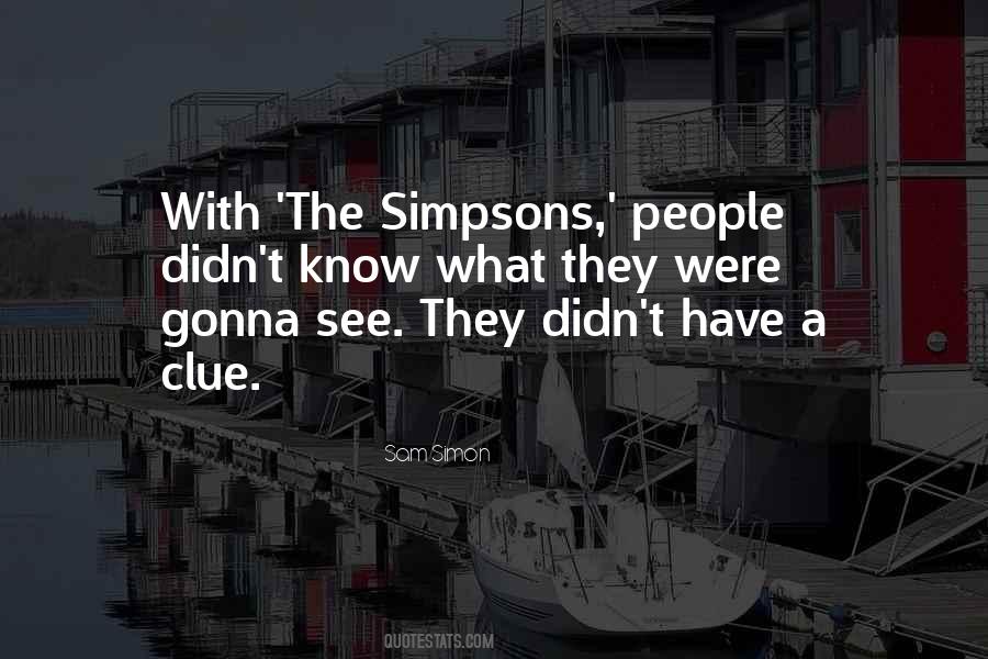 Quotes About Simpsons #70404