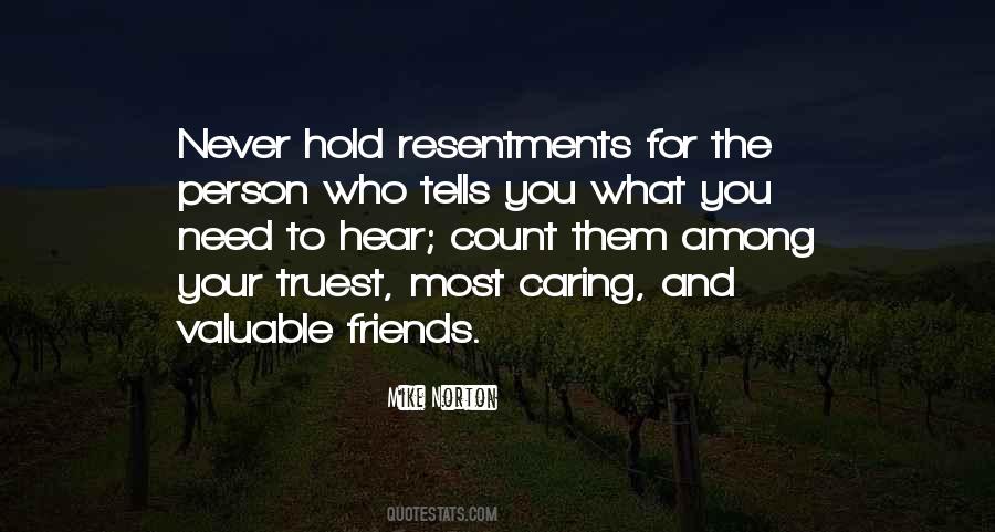 Quotes About Resentments #653049