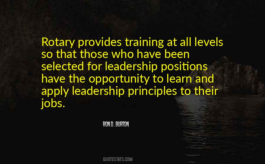 Quotes About Leadership Training #1562207