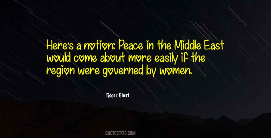 Quotes About Peace In The Middle East #1382775