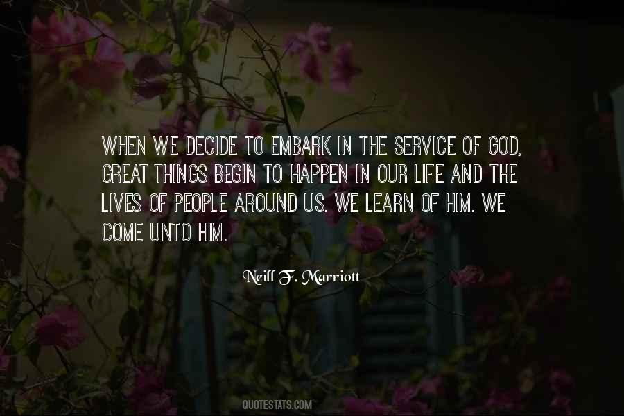 Quotes About Our Service To God #1468626