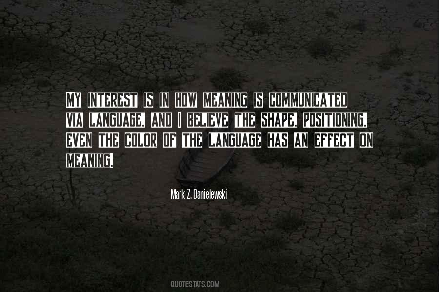 On Meaning Quotes #804872