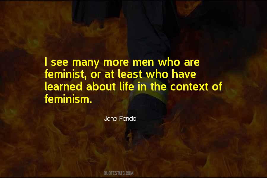 Feminist Men Quotes #1087484