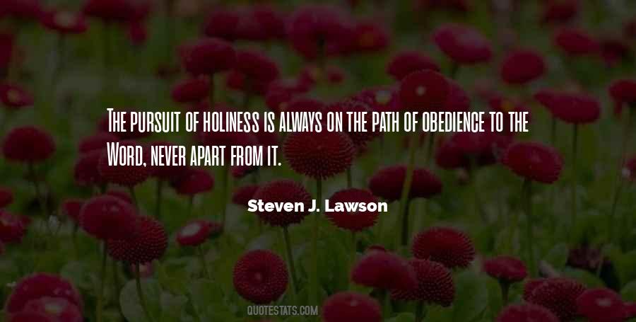 The Pursuit Of Holiness Quotes #159537
