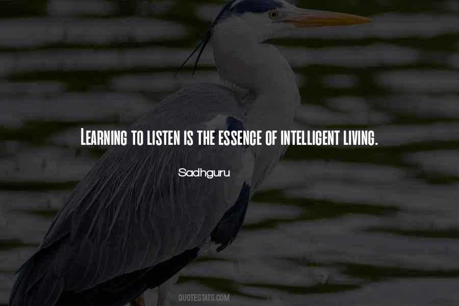 Intelligent Living Quotes #787671
