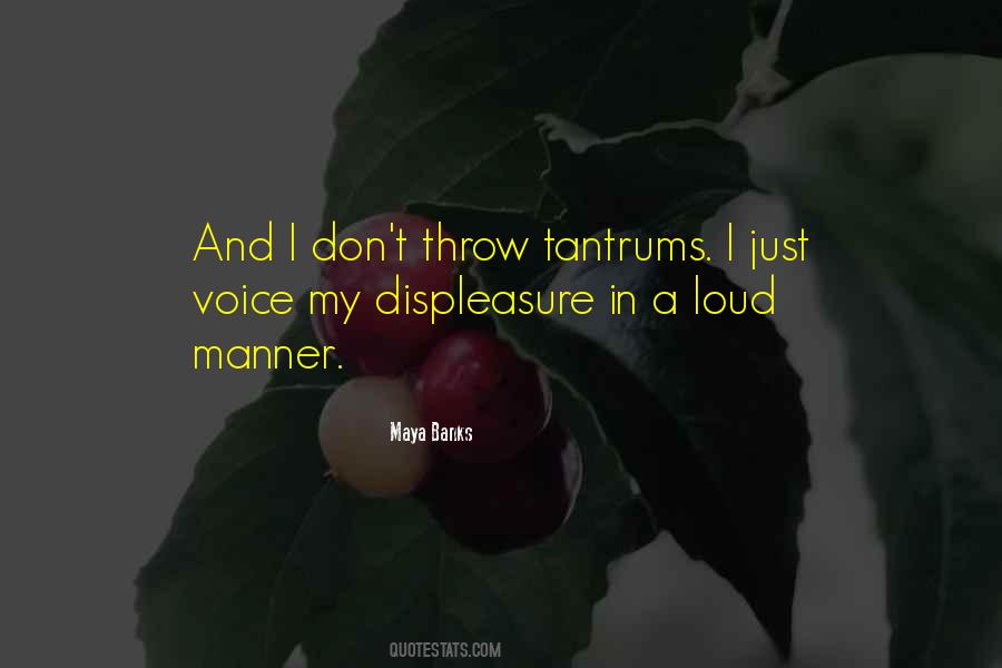 Quotes About Tantrums #1839320