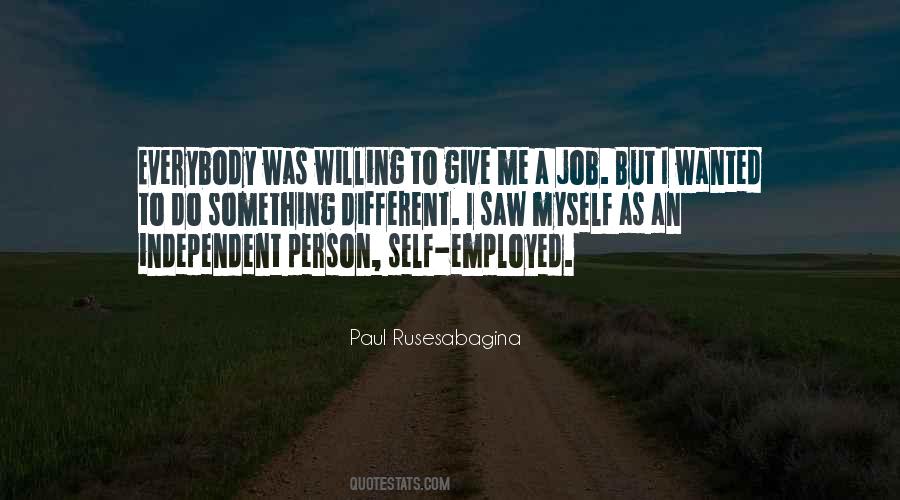 Quotes About Self Employed #1366464