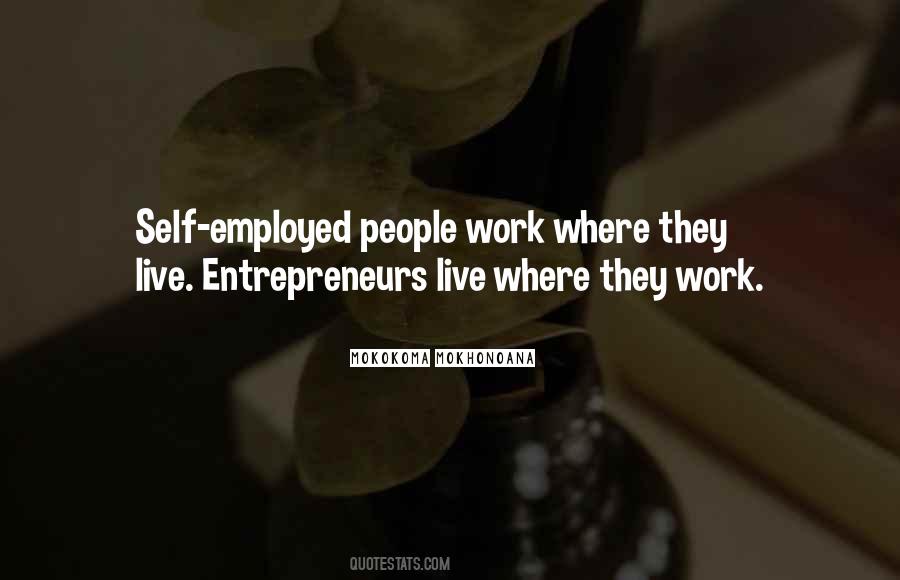 Quotes About Self Employed #207578