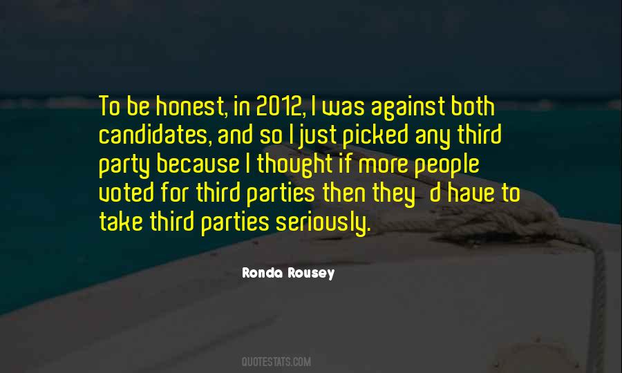 Quotes About Third Party #1163206