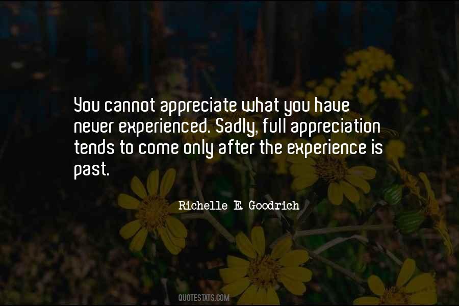 Past Experience Quotes #400740