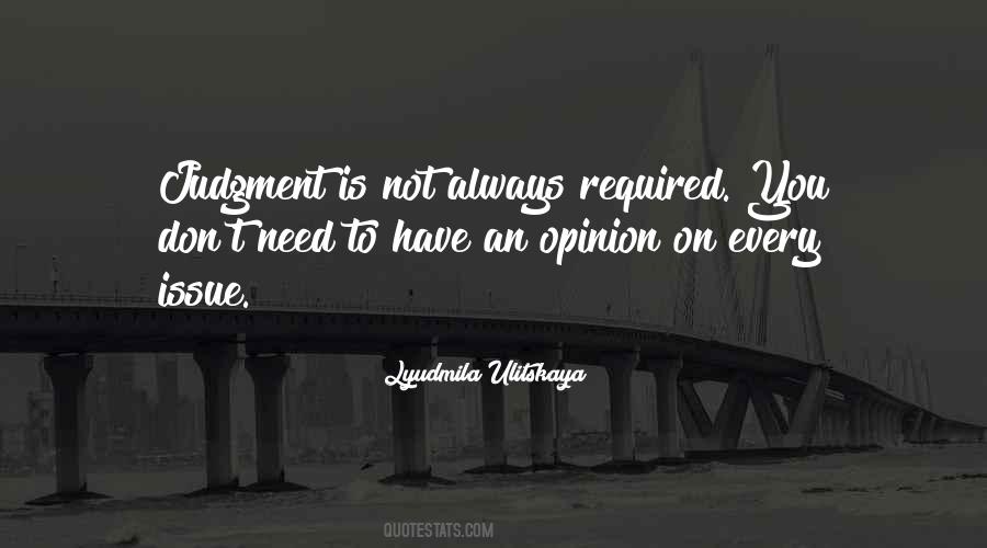 Quotes About Judgment #1845564