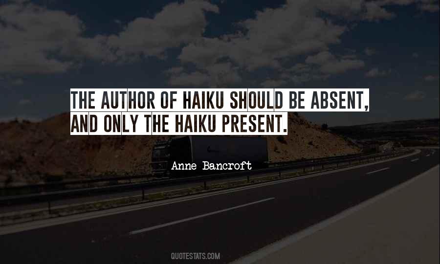 Quotes About Haiku #909731