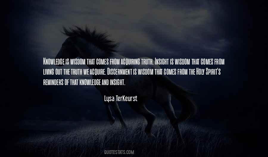 Quotes About Wisdom And Discernment #1254121