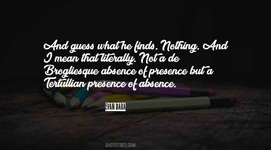 Quotes About Absence #1665113