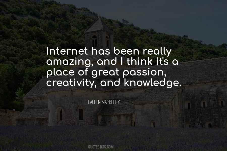 Passion And Knowledge Quotes #823478