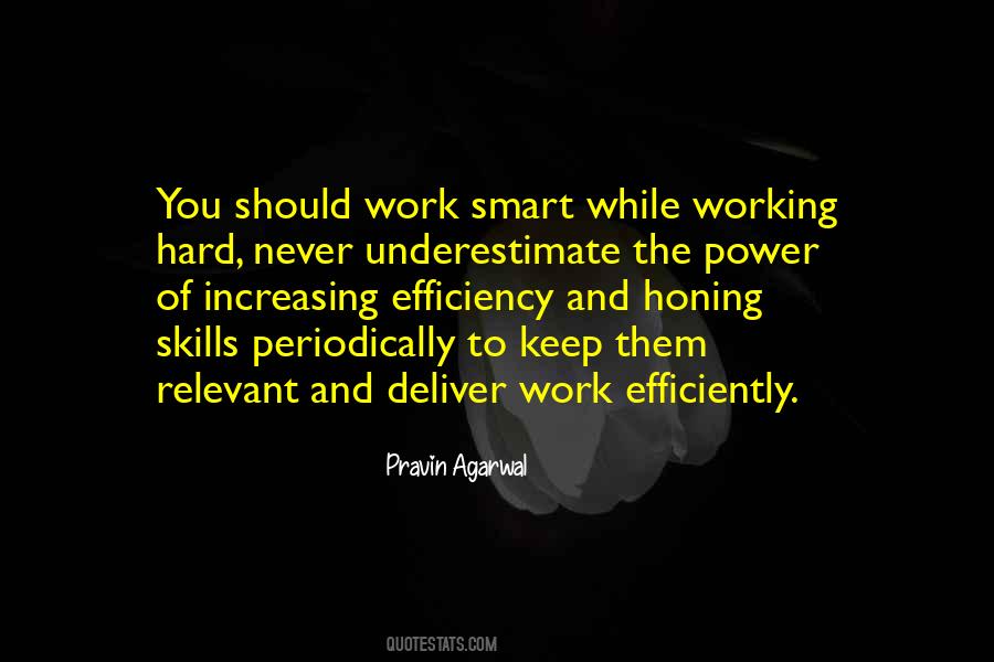 Quotes About Working Smart #1563541