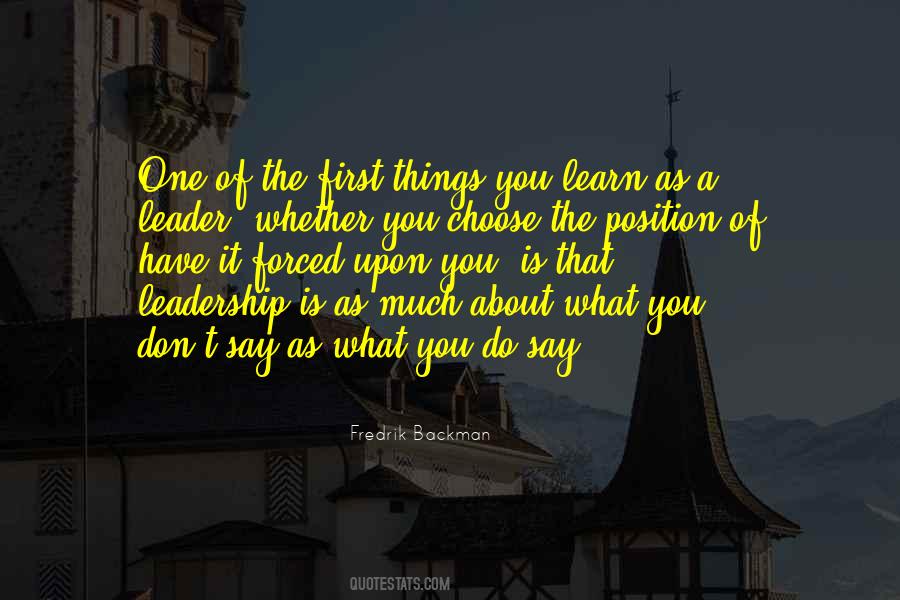 Quotes About A Leader #1149340